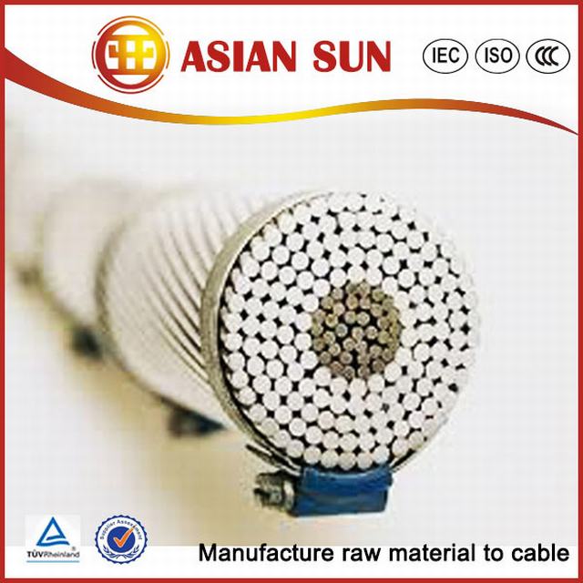  Алюминий ACSR проводник размеров стандарт ASTM B232, DIN 48204, BS 215 часть 2