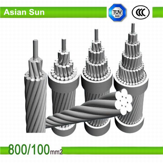 
                                 Алюминий AAC AAAC жесткий обращено стандартных оголенные стальные усиленные накладных ACSR проводник                            
