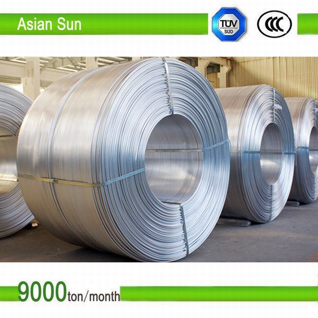  Ce fil machine en aluminium de qualité 1350 9,5 mm pour les fins électrique