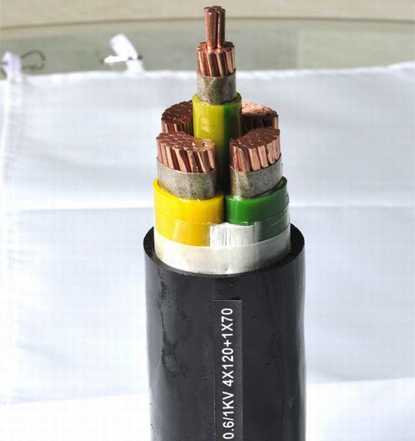  Alimentation électrique par câble en cuivre avec isolation en polyéthylène réticulé à gaine PVC
