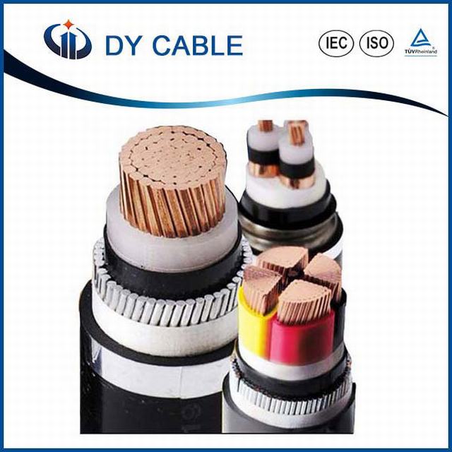  Низкое/высокое напряжение электрического кабеля Cu/XLPE/PVC кабель питания