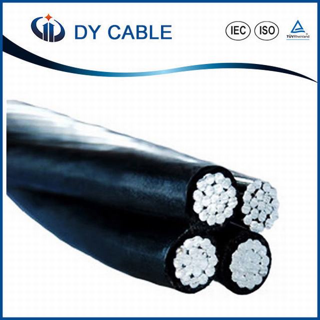  Servicio de conductor de aleación de aluminio toldo Cable caída AAC/PVC Cable ABC