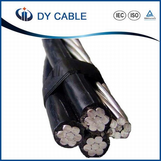  Obenliegender Aluminiumleiter XLPE und PET-ABC-Kabel