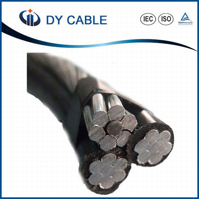  Obenliegende Zeile Aluminiumzusammengerolltes Kabel 33kv ABC-Luftkabel