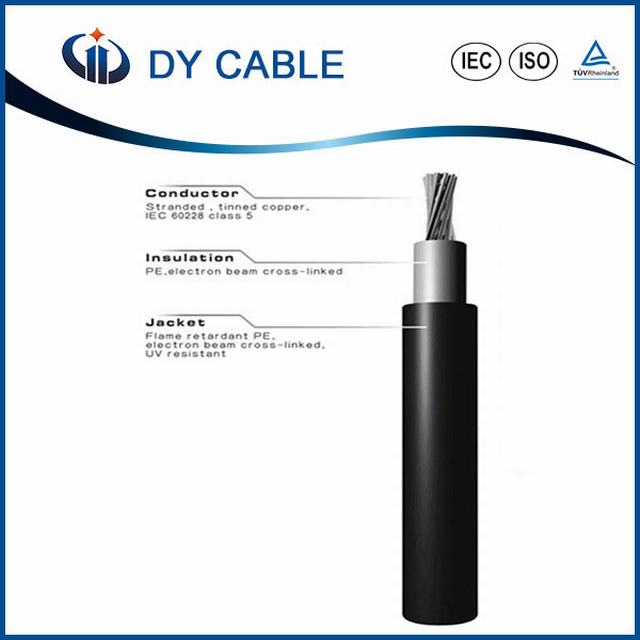 PV Solar Cable PV1f 4AWG 600V/1000V Sunlight Resistant Cable
