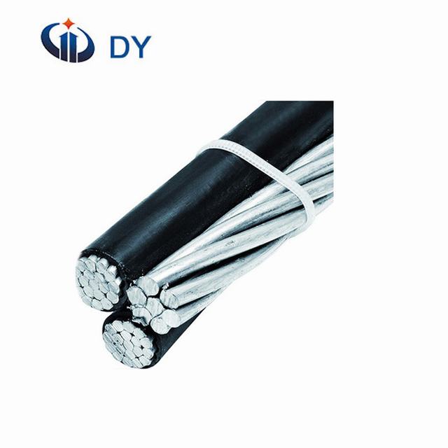 
                                 Quadruplex PVC Aluminium drop câble électrique en polyéthylène réticulé ABC                            