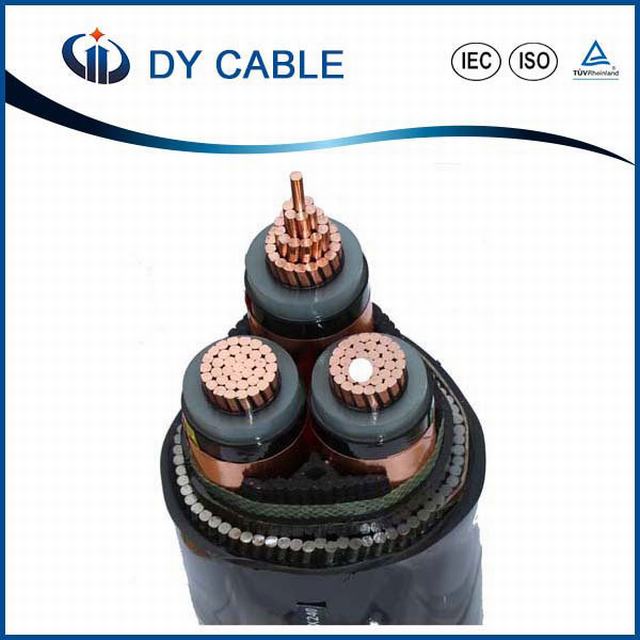 Single Core XLPE Insualted Copper Wire Armour 11kv Power Cable