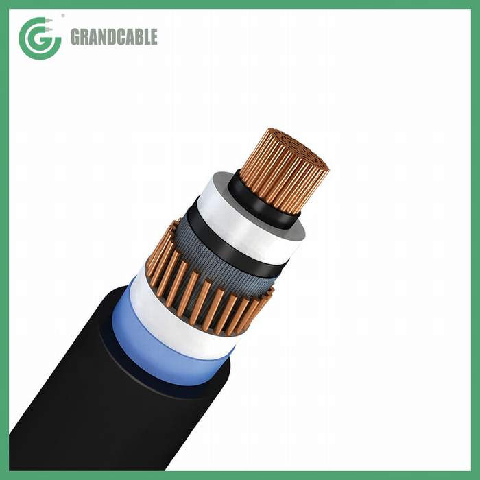 38/66kV 72.5kV Copper Conductor, XLPE Insulated, Wire Screened, Aluminum Laminated PVC/PE Cable