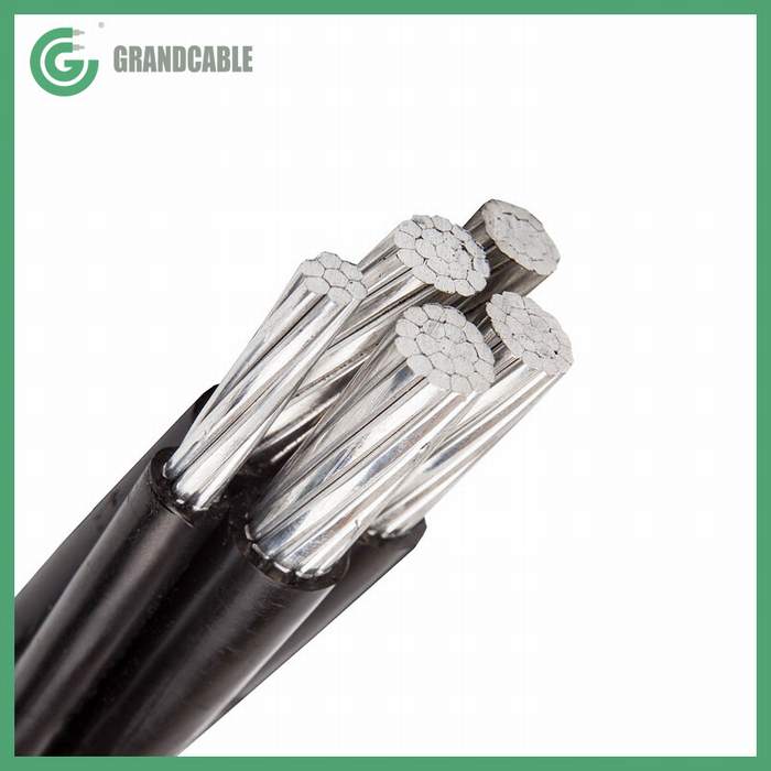 4 X 95+25mm2 Twisted ABC Aerial Bundled Cable UV-Resistant 0.6/1kV