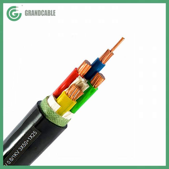 
                                 4CX95sq mm Conductor de cobre aislados con PVC, el metro Cable de alimentación 0.6/1kV                            