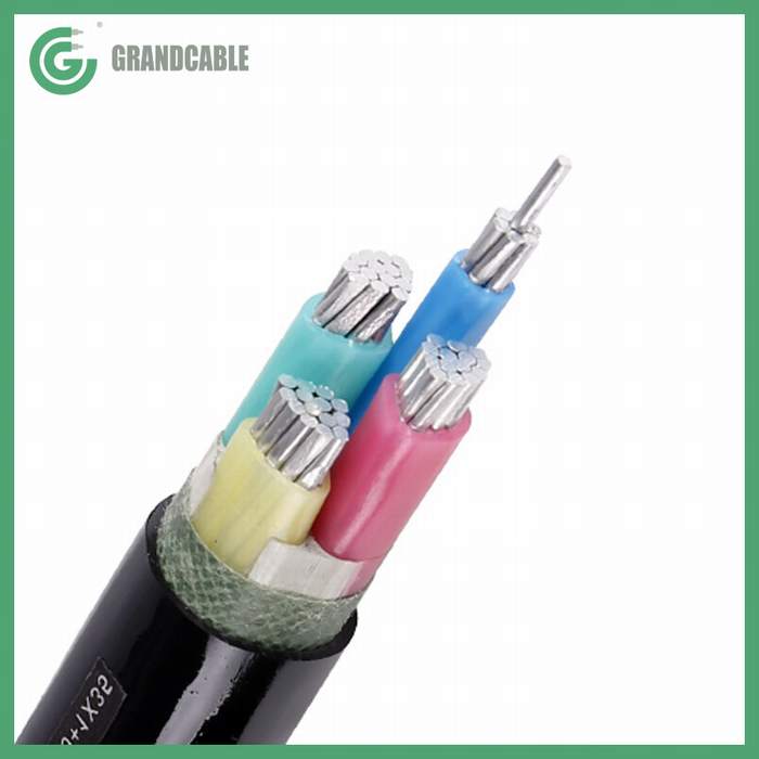 4X70mm2 Aluminum Conductor PVC Insulated Sheathed Underground Power Cable 0.6/1kV