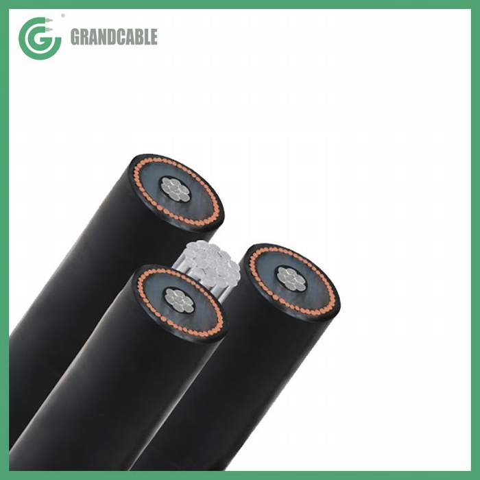 6.35/11kV, XLPE Insulated, 3X120+1X70 Sq. mm Aerial Bundled Cable (ABC)