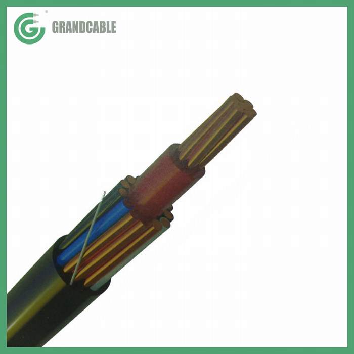 
                                 Neutro Airdac Pantalla 2x16mm2 (Al) Fase 1 Fase de la conexión de cable concéntrico de aluminio                            