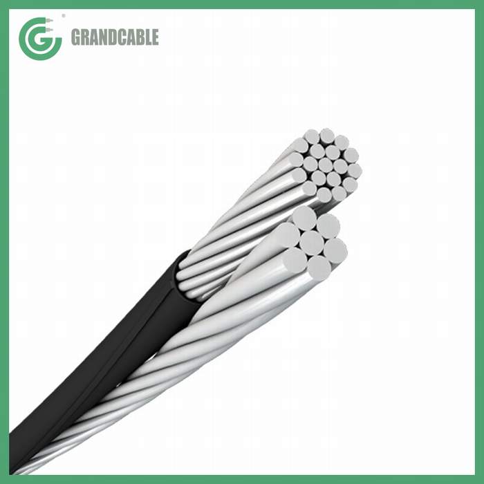 XLPE Insulated Aerial Service Drop Cable Conductor #3AWG Duplex ICEA S-66-524 NEMA WC7