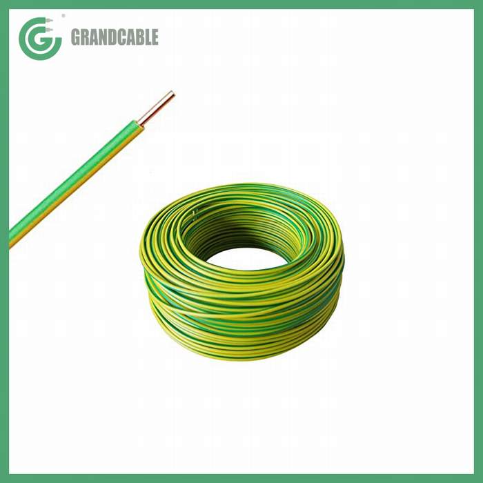 
                                 Y/G de cabo com isolamento de PVC 1C 6mm2 IEC 60227 Fios Elétricos                            
