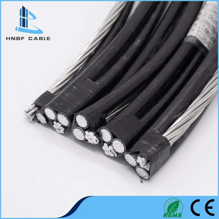 0.6/1.0kv Aluminum Conductor XLPE/PE/PVC 1*16+16sqmm Insulation Duplex Service Drop ABC Cable