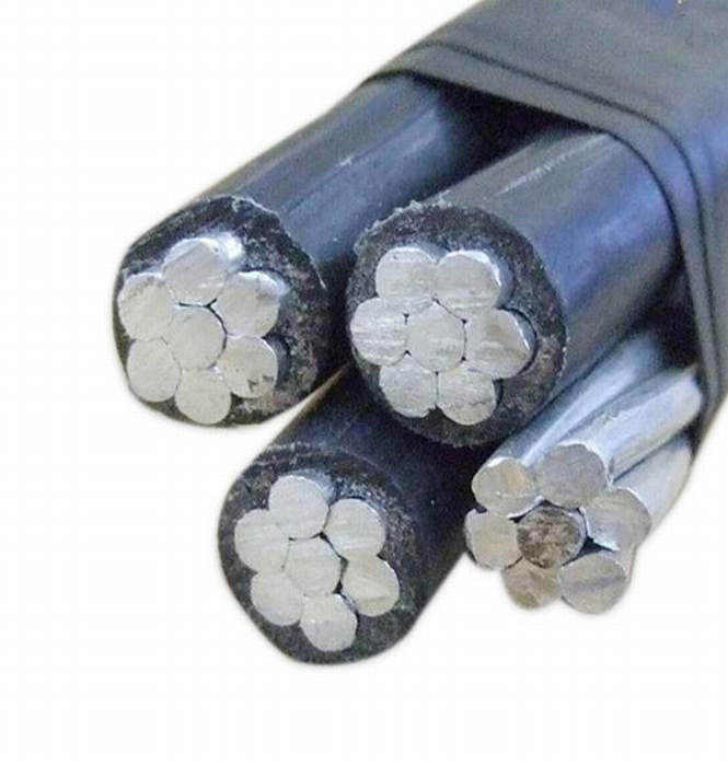 
                                 0.6/1 Kv conducteurs en aluminium XLPE PE isolés de PVC Quadruplex 3*150+150 (AAAC) Sqmm Passage câble ABC                            