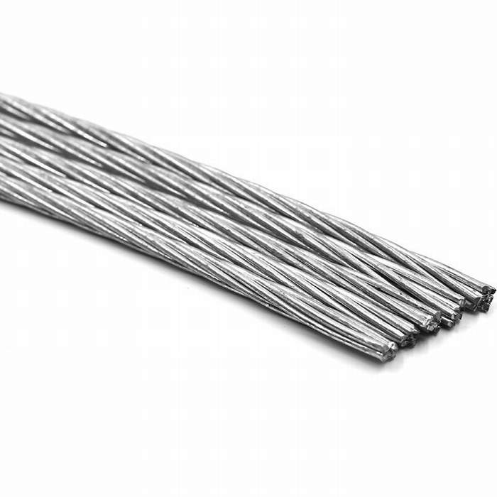 
                                 1*7, 1*19, cable de acero Zinc Tipo Alambre trenzado de alambre conductor                            
