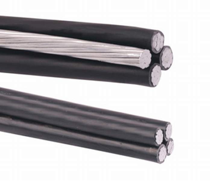 
                                 600V isolés de PVC de base en aluminium câble aérien câble ABC                            