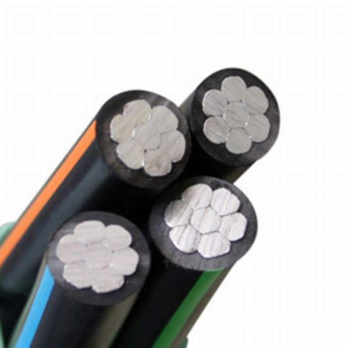 AAC Conductor Low Voltage Service Drop 4 Core Electric Cable