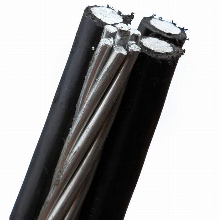 
                                 AluminiumNorme NFC33-209 Lokalisierung 0.6/1kv des ABC-Kabel-Luftbündel-Kabel-3*70+1*54.6mm2                            