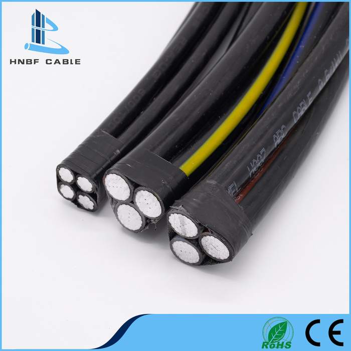 Aerial Bundled Conductor XLPE Insulated/PE Insulation Aluminum Overhead Cable