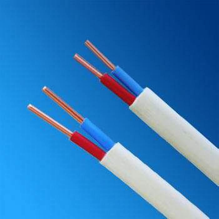 
                                 El Conductor de cobre o aluminio aislados en PVC de 2 núcleos de Flat cable eléctrico                            