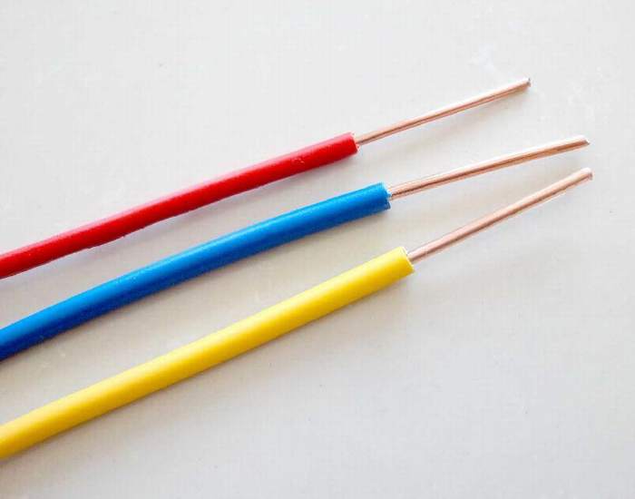 
                                 El cable eléctrico sólidos o de cable de cobre trenzado con aislamiento de PVC                            