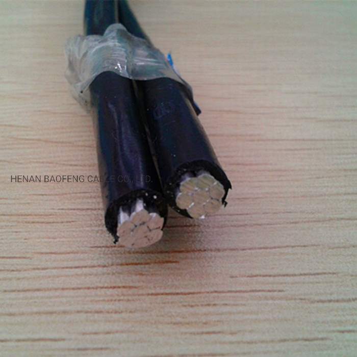 
                                 LV 2 núcleos 2x16mm2 ABC la sobrecarga de aluminio Cable trenzado El cable de la norma IEC                            