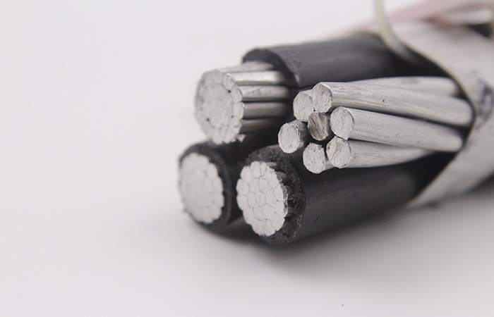 
                                 Basse tension du câble à 4 coeurs ABC Quadruplex câble aérien en aluminium                            