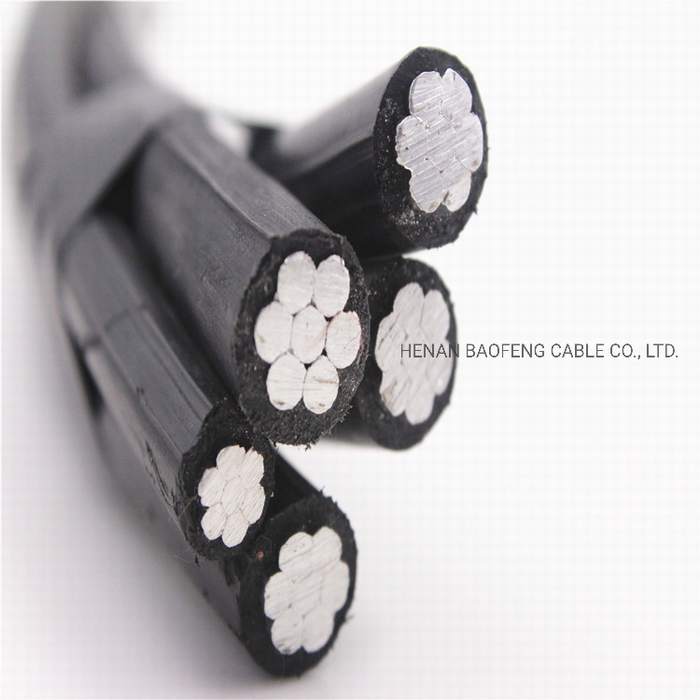 NFC Standard 3X25+54.6+16mm2 Aluminum Conductor XLPE Insulation ABC Aerial Cable