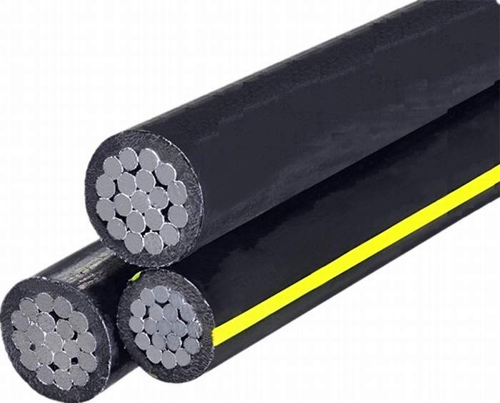 Three Core with Insulation Aerial Bundle Service Drop Electric Cable