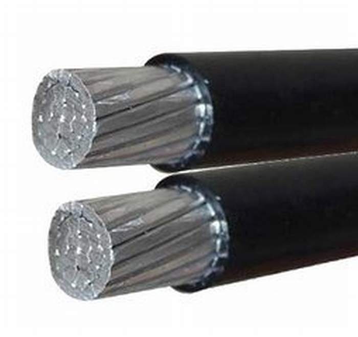 
                                 Dos conductores de aluminio Cable superior                            
