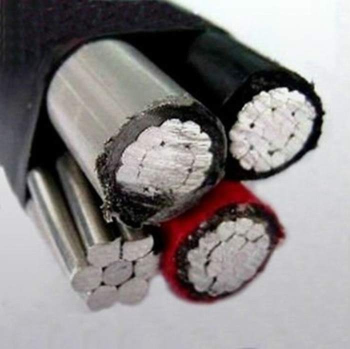 
                                 XLPE PET Kurbelgehäuse-Belüftung Isolierabsinken ABC-Kabel des aluminiumkabel-obenliegendes Quadruplex Service-3*240+240sqmm                            