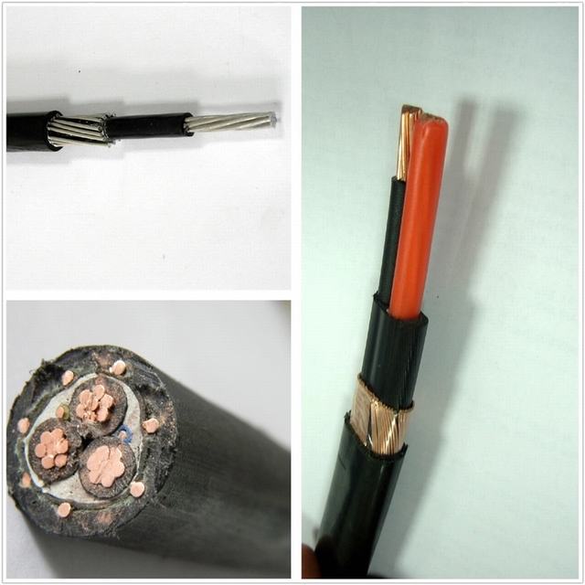 
                                 10 mm2, Cable de servicio de cable de aluminio sólido con el piloto de cables de cobre                            