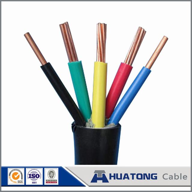 
                                 450V / 750V fil isolé PVC vert jaune du câble de masse du câblage électrique dans la maison                            