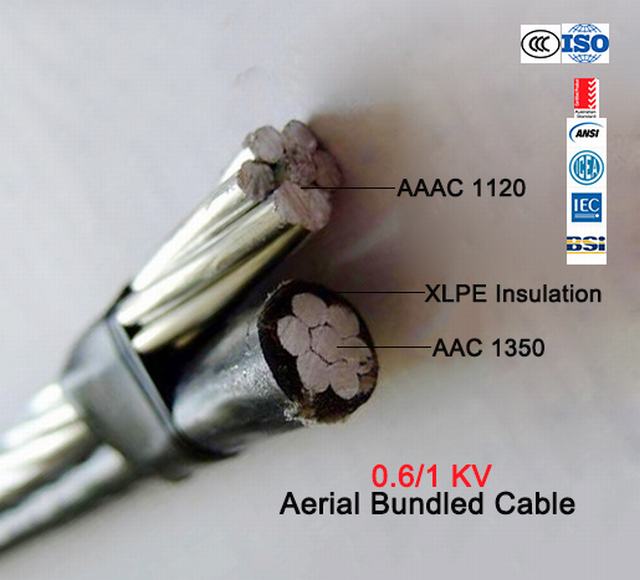 
                                 Cable ABC 0.6/1kv XLPE Triplex Cable aislado de caída del servicio                            