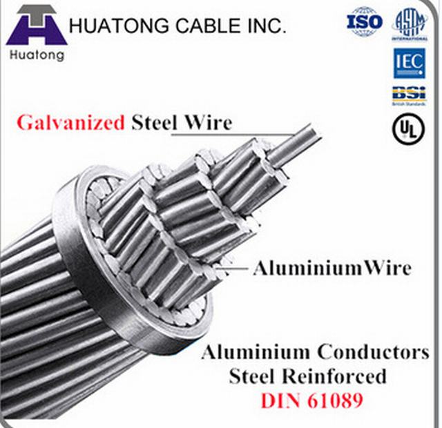 
                                 ACSR Conductor de aluminio reforzado de acero ASTM B232                            