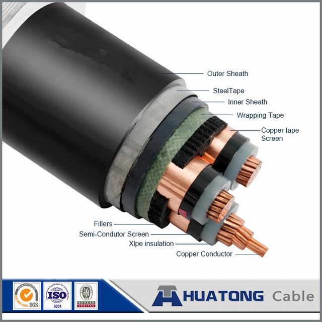 
                                 Cobre de baja tensión del cable de alimentación de Swa con alta calidad                            