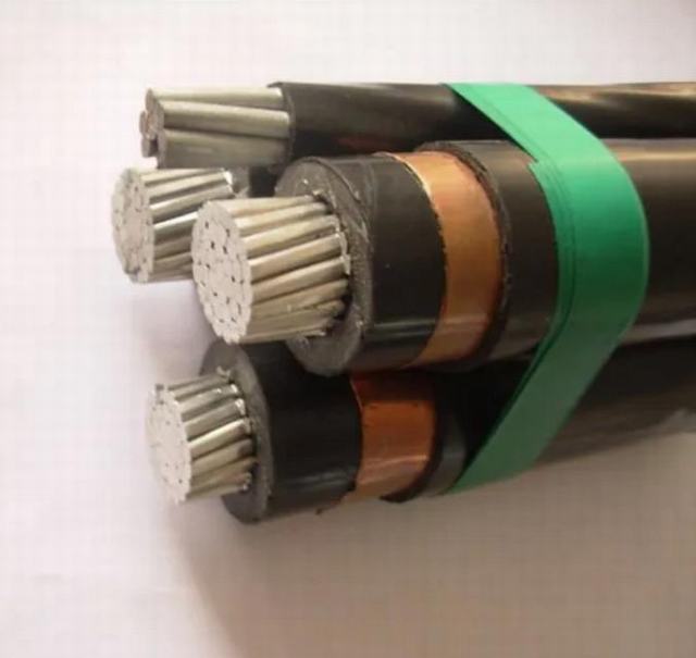 
                                 Среднее напряжение МВ ABC соединение на массу с помощью алюминиевых дтп кабель                            