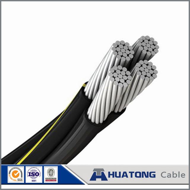 Overhead Quadruplex Service Drop French-Conch Aerial Bundled Cable for Transmission Line
