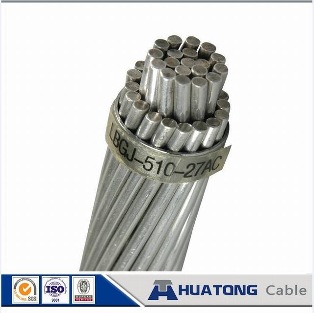 
                                 Câble d'alimentation en acier à revêtement aluminium Acs du fil torsadé pour conducteur de frais généraux très haute tension                            