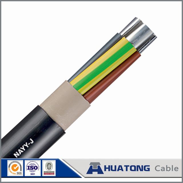 
                                 Unterirdisches Kabel mit PVC-Isolierung und PVC-Ummantelung Nayy Nyy-Kabel                            