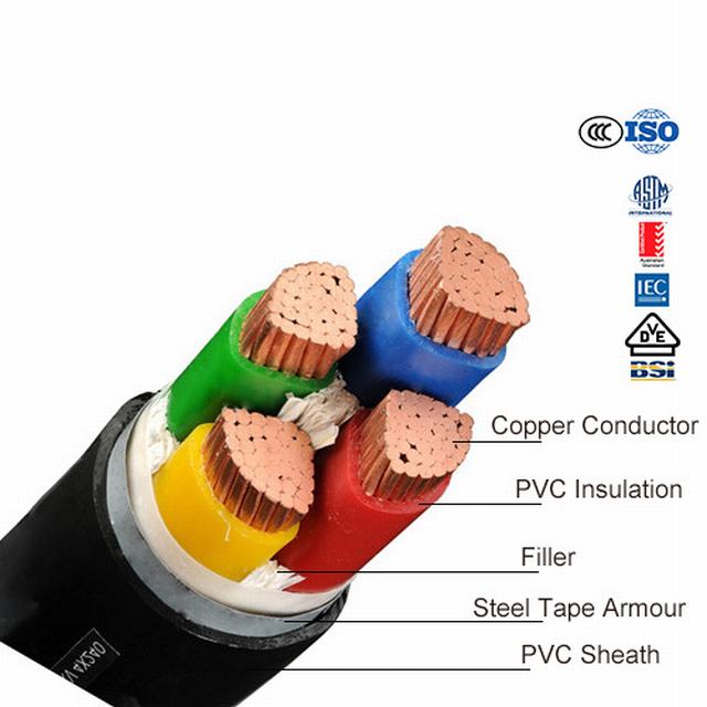 
                                 VV22 Cable de cobre de potencia de 35kv Metro cable eléctrico de uso                            