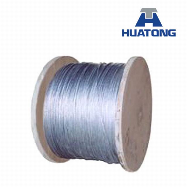 
                                 El Zinc-5% de la tierra rara de aluminio recubierto de soporte de alambre de acero de aleación de 3 / 8 pulgadas Cable estancia                            