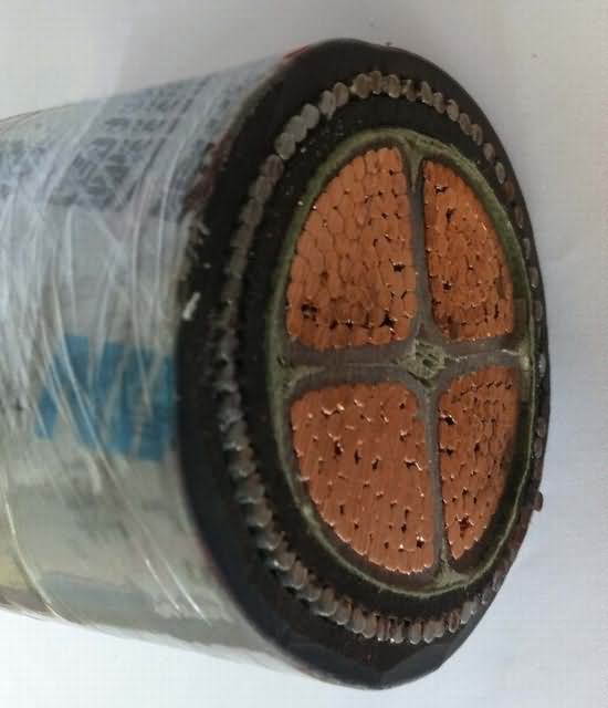 0.1/6kv 4 Core 120mm XLPE Swa Cable for Underground Transmission