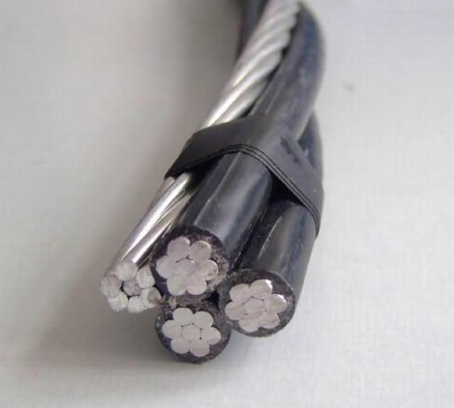  0.6/1кв 3+1 Core алюминиевых проводников XLPE изоляцией накладных расходов в комплекте антенны кабели