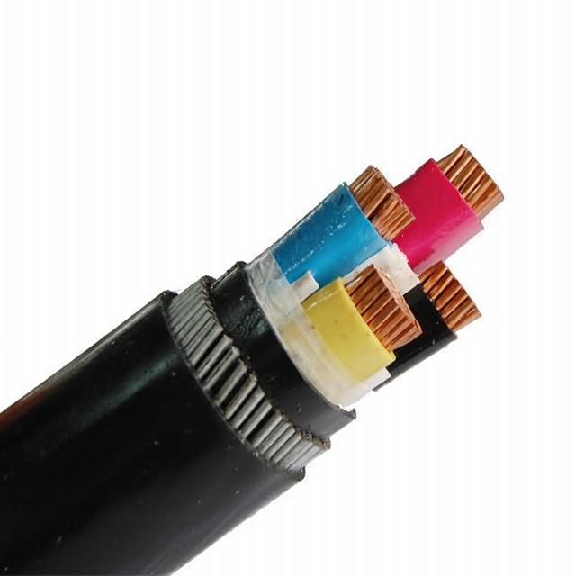  0.6/1kv PVC Insualted núcleo de cobre de 4 núcleos de Cable blindado