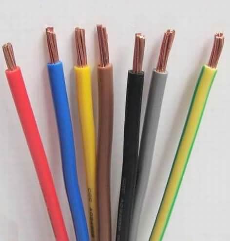  1,5 a 2,5 mm 4,0 mm 6,0 mm 10 mm de cable eléctrico aislado con PVC