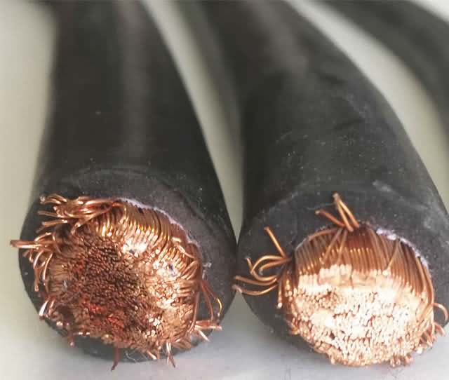 
                                 16mm 25mm 35mm 50mm 70mm 95mm2 de aluminio revestido de cobre/Conductor de cobre del cable soldar los cables flexibles de goma                            